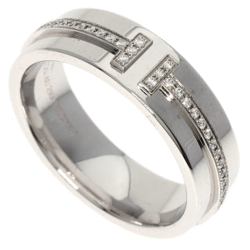 TIFFANY T TWO Diamond Ring K18 White Gold Women's &Co.