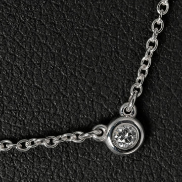 TIFFANY visor yard necklace 925 silver diamond &Co.