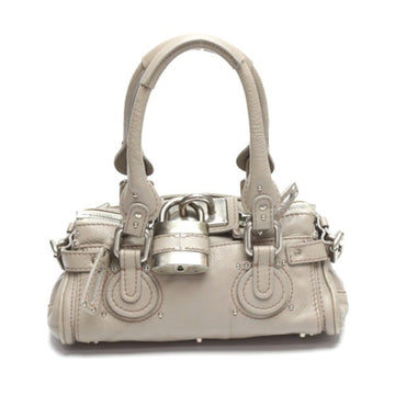 CHLOE  Mini Paddington Padlock Gray Handbag