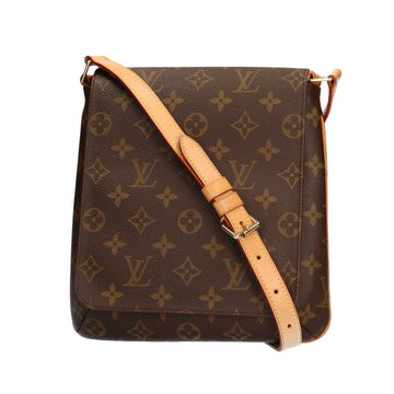 Louis Vuitton Musette Salsa Monogram Shoulder Bag Brown Ladies