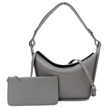 BALENCIAGA Bag Women's Handbag Shoulder 2way Leather North South Light Gray