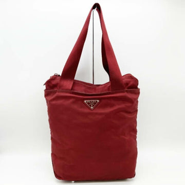 PRADA tote bag shoulder nylon triangle logo red ladies men's fashion USED