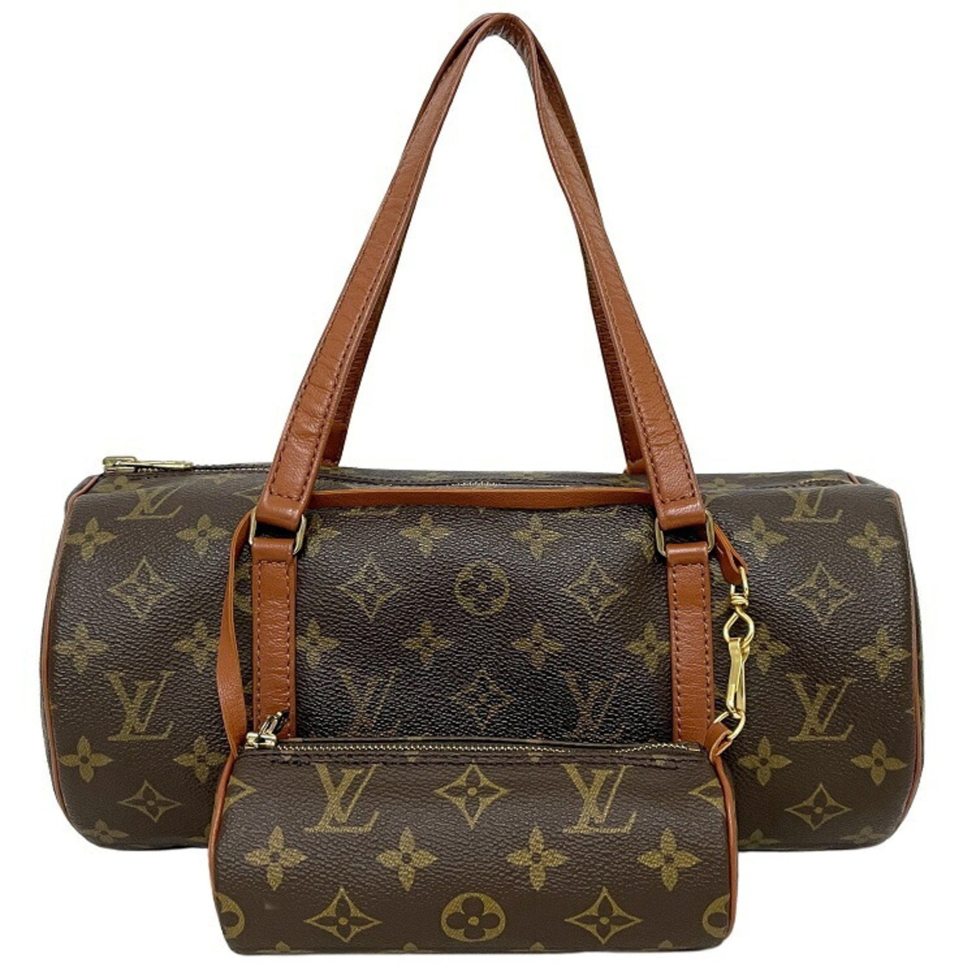 Louis Vuitton Mini Boston Bag Papillon 30 Brown Monogram M51365 TH0920 LOUIS  VUITTON Barrel Cylindrical Handbag Ladies Pouch