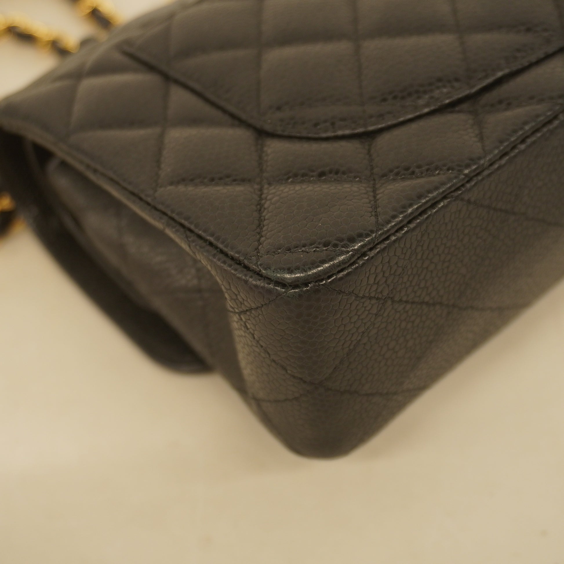Chanel Matelasse W Flap W Chain Shoulder Bag Lambskin Women's Black