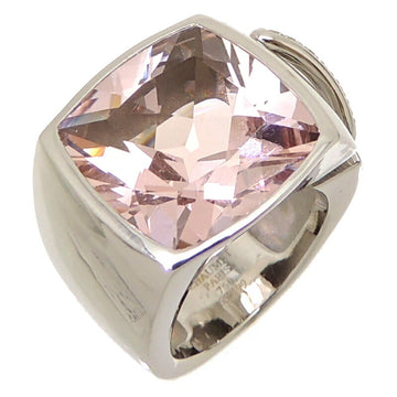 Chaumet 750WG Diamond Pink Quartz Lian Ladies Ring 750 White Gold