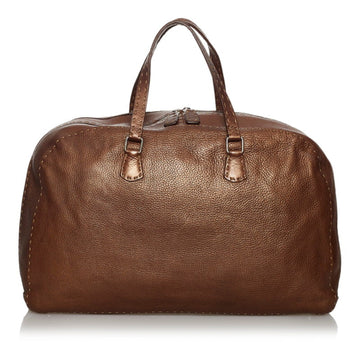 Fendi Selleria Handbag 8BN015 Brown Leather Ladies FENDI