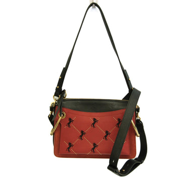 CHLOE Horse Embroidery Women's Leather,Suede Shoulder Bag,Tote Bag Navy Black,Red Brown
