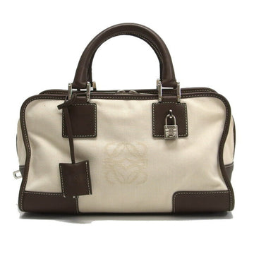 LOEWE Amazona 28 Handbag Off-White