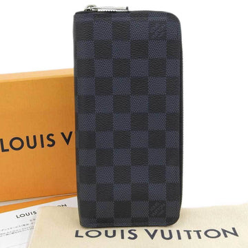 Louis Vuitton Damier Cobalt Zippy Wallet Vertical Round Zipper