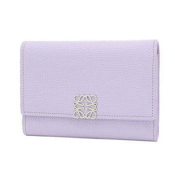 LOEWE Anagram Vertical Wallet Small Trifold Light Mauve C821S33X01