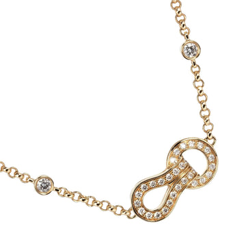CARTIER Agraph necklace 5.4g K18 yellow gold diamond
