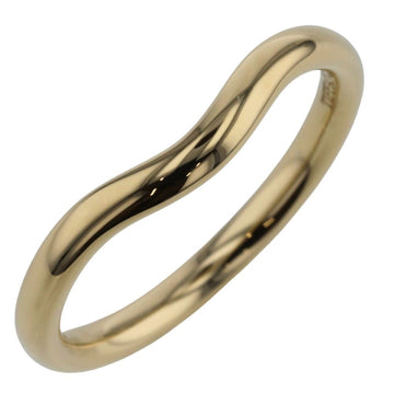 TIFFANY ring curved band width about 2mm K18 yellow gold No. 8 ladies &Co.