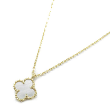 VAN CLEEF & ARPELS Sweet Alhambra Shell Necklace Necklace White K18 [Yellow Gold] shell White