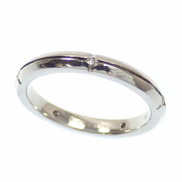TIFFANY Streamerica 5P Diamond Ring Ladies K18WG No. 6.5 2.7g 18K White Gold 750
