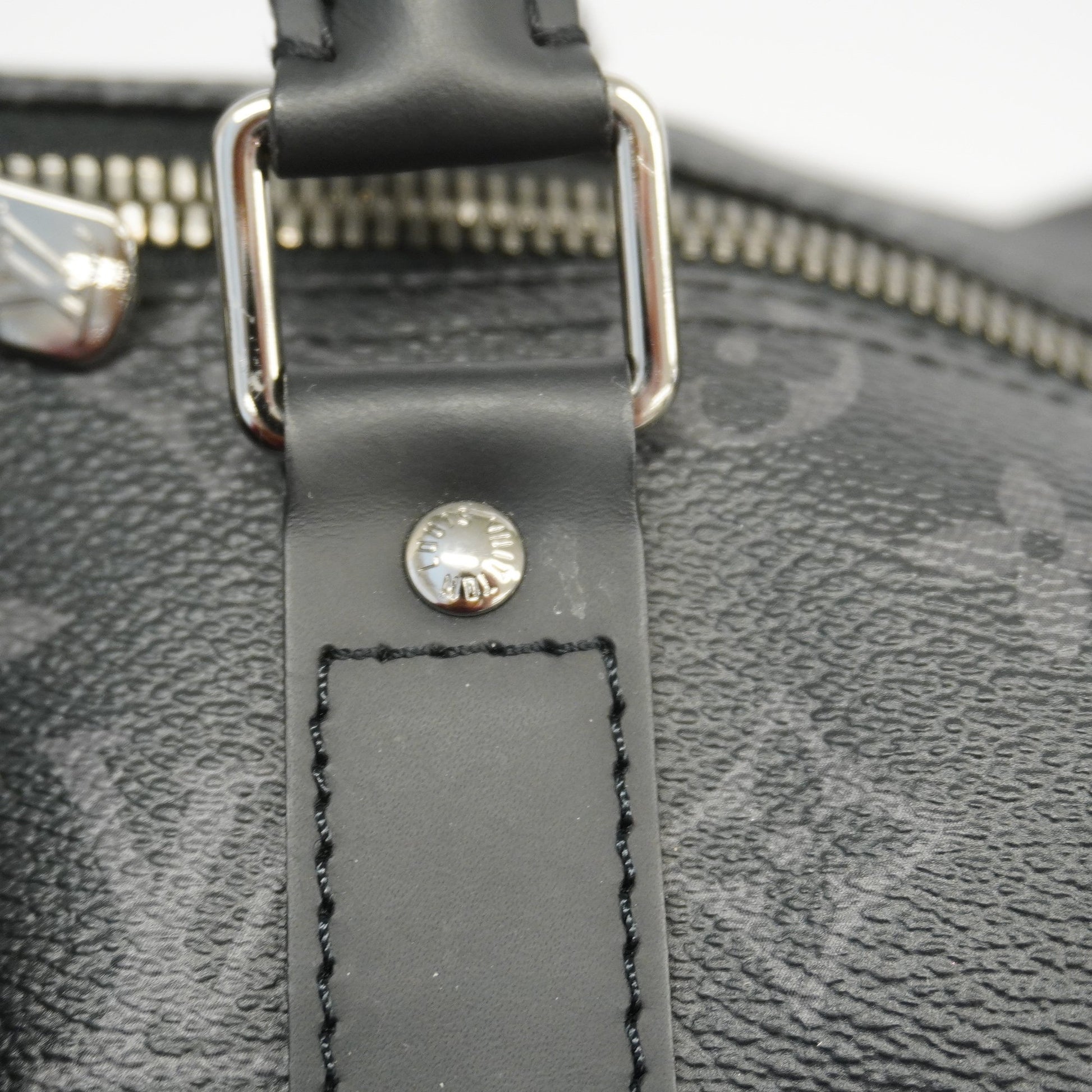 Louis Vuitton Monogram Eclipse Canvas Keepall Bandouliere 45 Bag