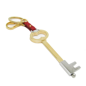 PRADA Key 1TL282 Keyring [Gold,Red Color,Silver]
