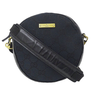 GUCCI Pouch Women's GG Canvas Shoulder Black 90700 Bag