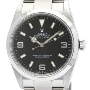 ROLEXPolished  Explorer I F Serial Steel Automatic Mens Watch 114270 BF563314