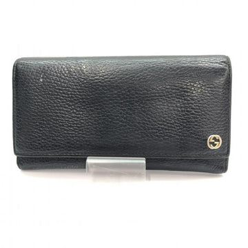 GUCCI leather long wallet