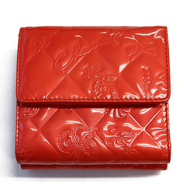 CHANEL Icon Bi-Fold Wallet Orange W Enamel Ladies specialprice2505