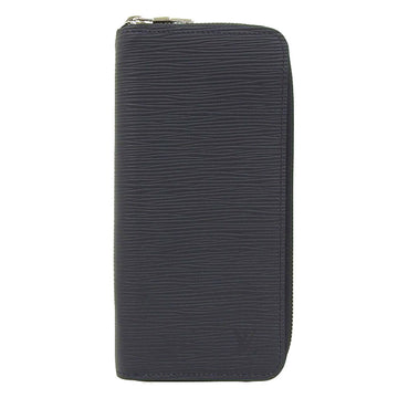 LOUIS VUITTON Epi Zippy Wallet Vertical Round Zipper Long Noir M60965