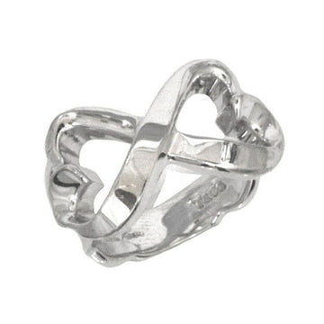 TIFFANY Loving Double Heart Ring Silver Paloma Picasso No. 9 Ag 925 &Co. Women's