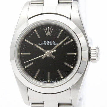 ROLEXPolished  Oyster Perpetual 67180 T Serial Automatic Ladies Watch BF554596