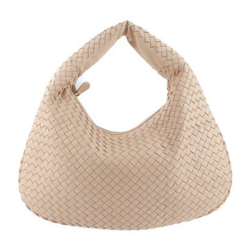 Bottega Veneta intrecciato handbag 367637 lamb leather pink series semi-shoulder hobo bag