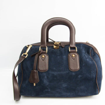 J&M DAVIDSON Women's Leather,Leather Handbag,Shoulder Bag Dark Brown,Navy