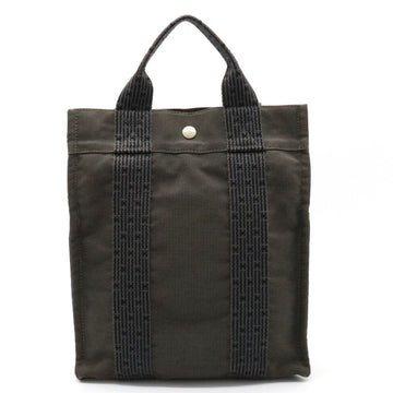 HERMES Yale Line Sack Add PM Rucksack Backpack Shoulder Bag Canvas Gray