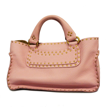 CELINEAuth  Boogie Bag Women's Leather Handbag Pink