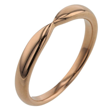 TIFFANY ring harmony wedding width about 3mm K18 pink gold No. 10 ladies &Co.
