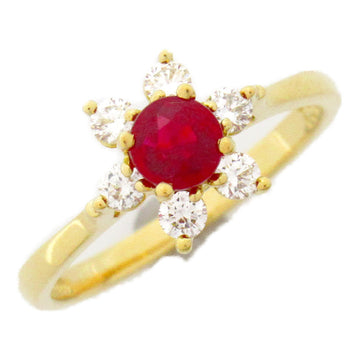 TIFFANY&CO Buttercup Rubis Diamond Ring Ring Red Clear K18 [Yellow Gold] Rubis Red Clear