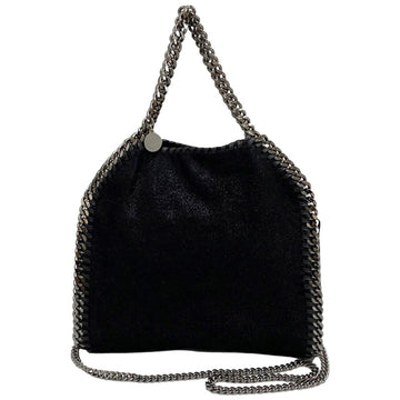 STELLA MCCARTNEY Falabella Leather Chain 2way Mini Tote Bag Shoulder Black