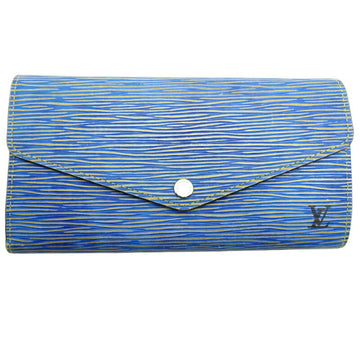 LOUIS VUITTON Portefeuil Sarah Women's Long Wallet M61649 [] Epi [Blue]