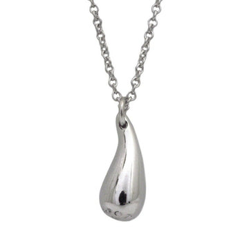 TIFFANY Teardrop Necklace Silver Elsa Peretti Ag 925 &Co. Drop Pendant Top Women's