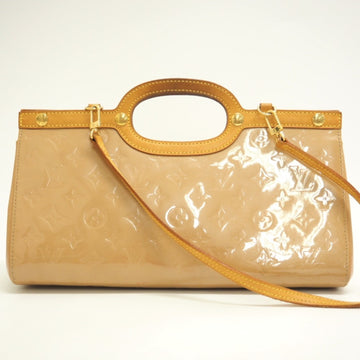 LOUIS VUITTON M91372 Roxbury Drive 2WAY Shoulder Bag Monogram Vernis Handbag Beige Ladies