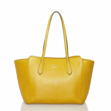 Gucci Swing Tote Bag 354408 Yellow Leather Ladies GUCCI
