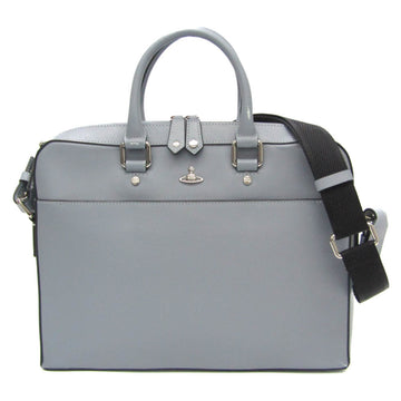 VIVIENNE WESTWOOD Women's Leather Handbag,Shoulder Bag Blue,Gray,Light Blue