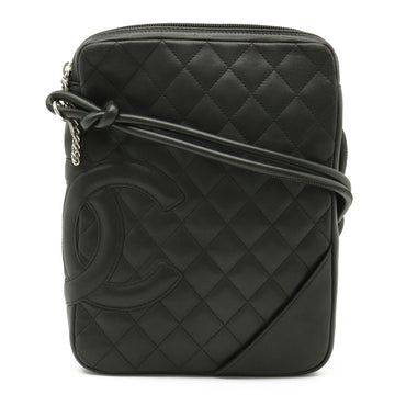 Chanel Cambon Line Coco Mark Medium Pochette Shoulder Bag Black A25178