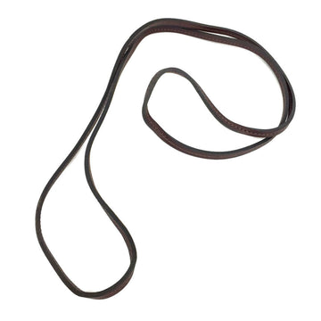 HERMES Raniere choker necklace bracelet leather cord brown