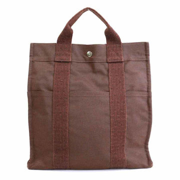 HERMES Backpack Yale Line Ad MM Canvas Brown Unisex