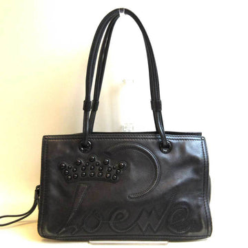 LOEWE Bag Shopper Tote Black Semi-shoulder Women's Leather