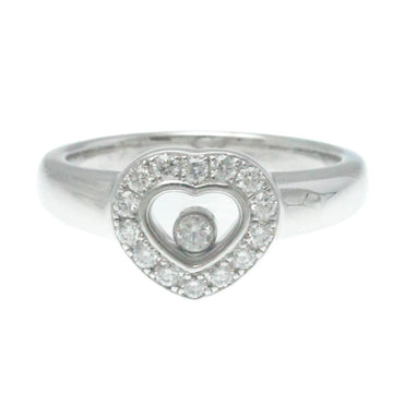CHOPARD Happy Diamond 82/1084 White Gold [18K] Fashion Diamond Band Ring Silver