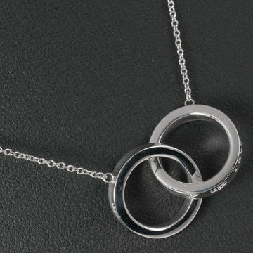TIFFANY 1837 Interlocking Circle Necklace Silver 925 &Co. Women's