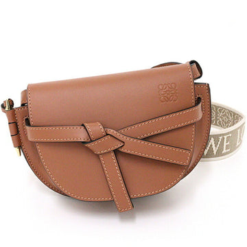 LOEWE Gate Dual Bag Shoulder Calf A650N46X13 Brown