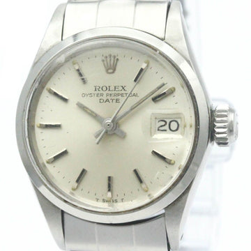 ROLEXVintage  Oyster Perpetual Date 6516 Steel Automatic Ladies Watch BF568472