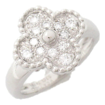 VAN CLEEF & ARPELS vintage alhambra diamond ring Ring Clear K18WG[WhiteGold] Clear