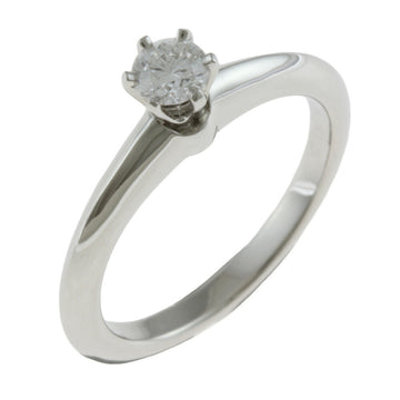 TIFFANY&Co. Solitaire Ring No. 7.5 Pt950 Platinum Diamond Women's