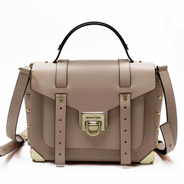 MICHAEL KORS Handbag Shoulder Bag 2Way Pink Gold Leather